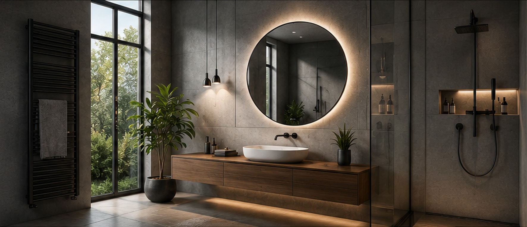 Modernes, hochwertig saniertes Badezimmer